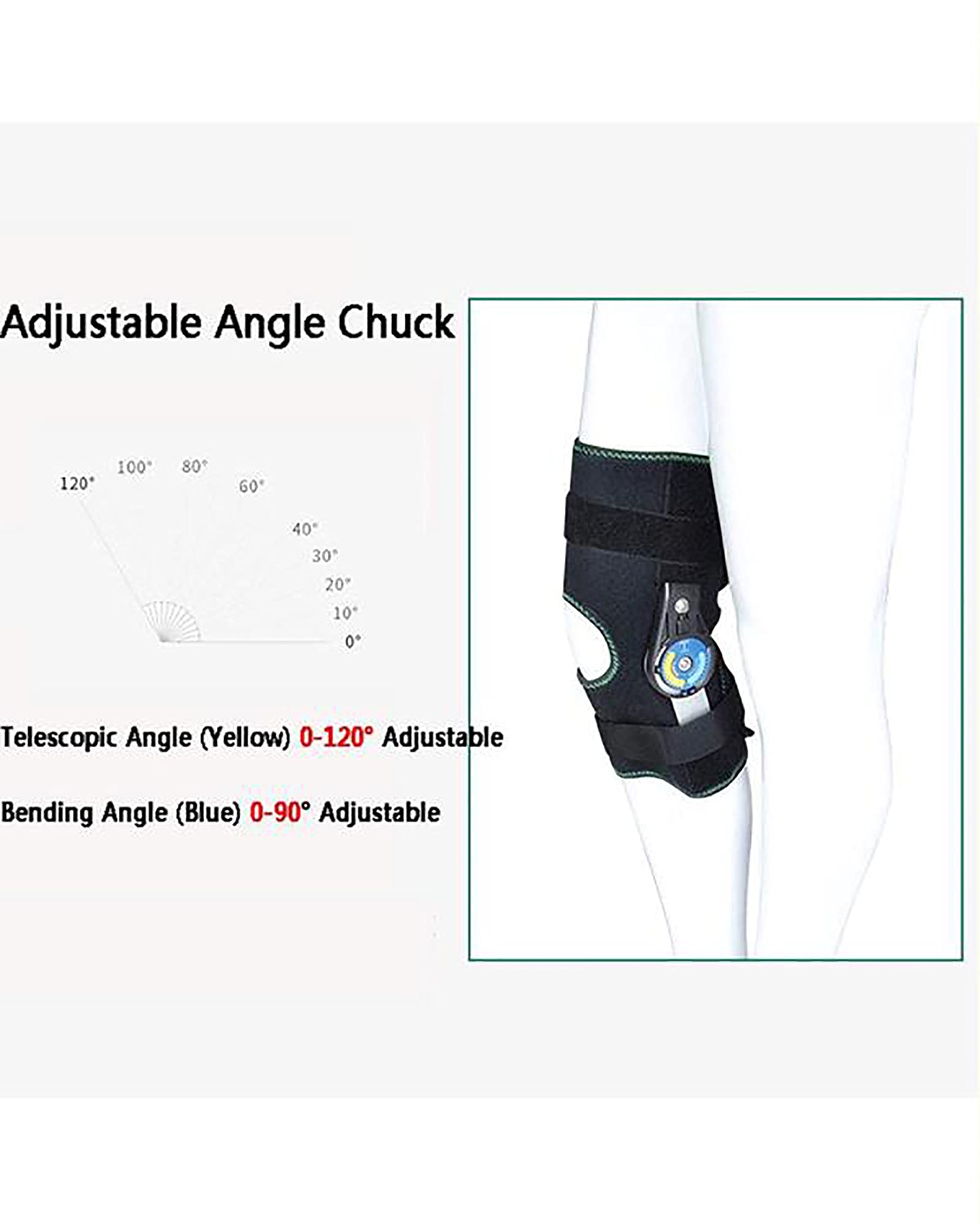 Ortesis De Rodilla Ajustable para Fractura De Ligamento Y Menisco, Soporte De Fijación De Articulación De Rodilla, Rodilleras De Rehabilitación, Estabilizador De Pierna P,