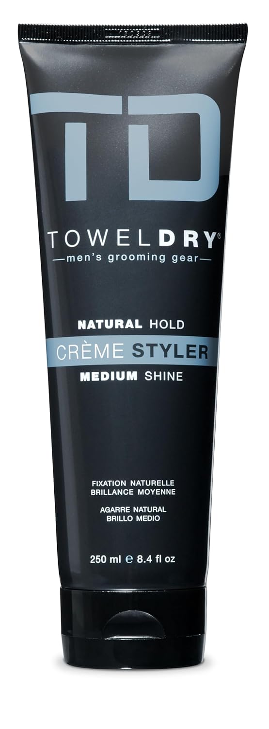 Creme Styler Natural Hold + Medium Shine – Men’s Hair Styling Super-Lightweight Smoothing Cream – Hold 2/10 – Easy Washout Formula – Men’s Grooming Gear, Made in USA, 8.4 fl oz (250ml) Creme Styler Natural Hold + Medium Shine – Men’s Hair Styling Super-Lightweight Smoothing Cream – Hold 2/10 – Easy Washout Formula – Men’s Grooming Gear, Made in USA, 8.4 fl oz (250ml)