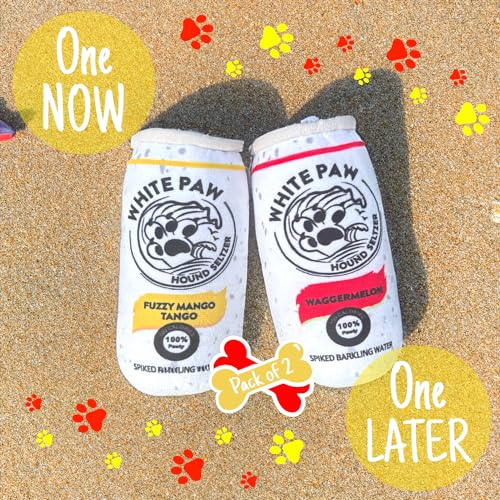 PupCulture White Paw 2 Pack Juguete Mordible para Perro miniatura 5