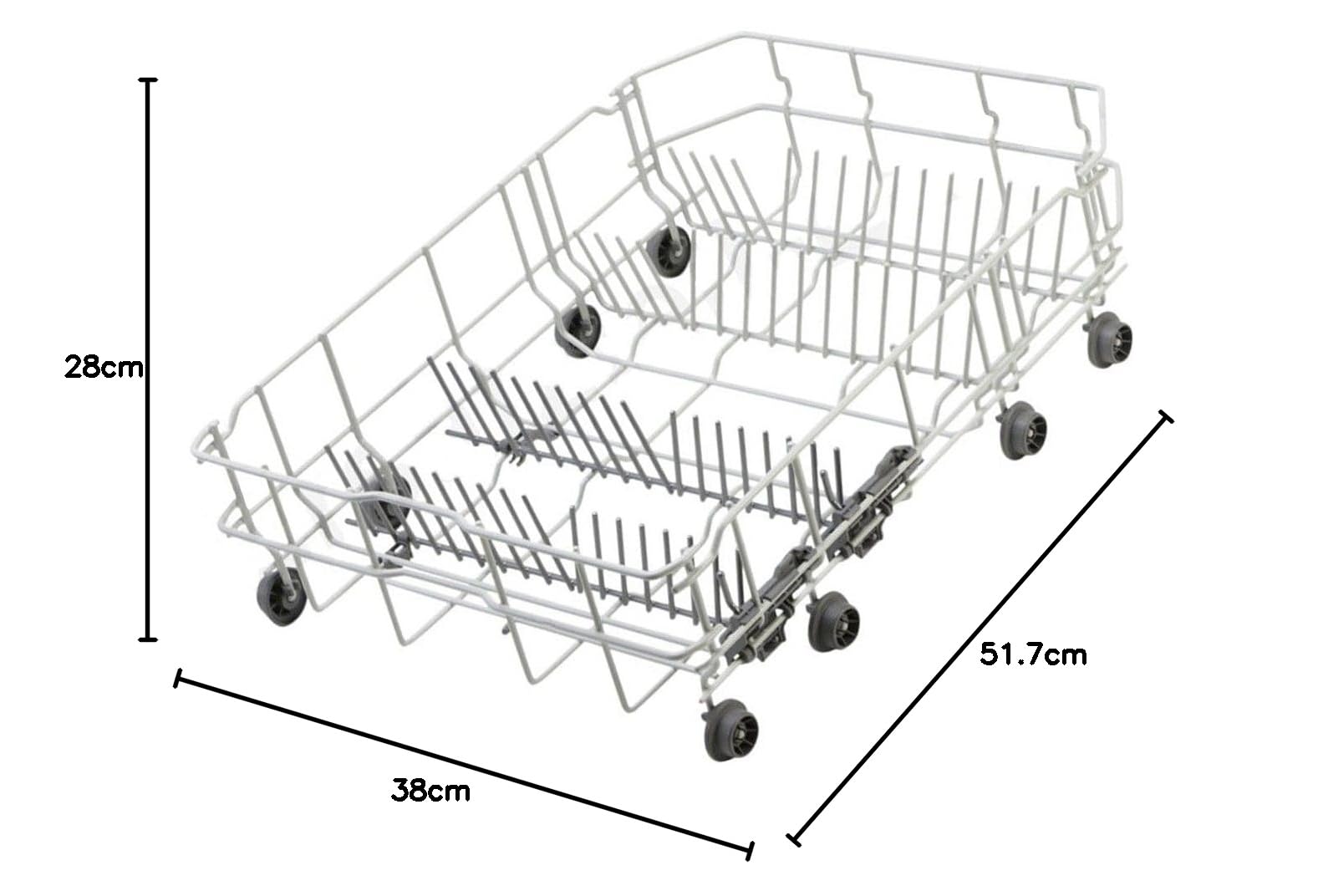SOS ACCESSOIRE Geschirrkorb Unterkorb Spülmaschine 45cm Grau Edelstahl 1.57kg 00773588 00217413 Bosch