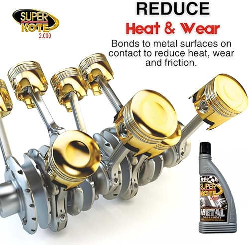 Miniatura 7 de Tratamiento de motor Superkote 2000, tratamiento de metal, súper lubricante, resistente, antifricción, tratamiento de metales del motor, lubricante,