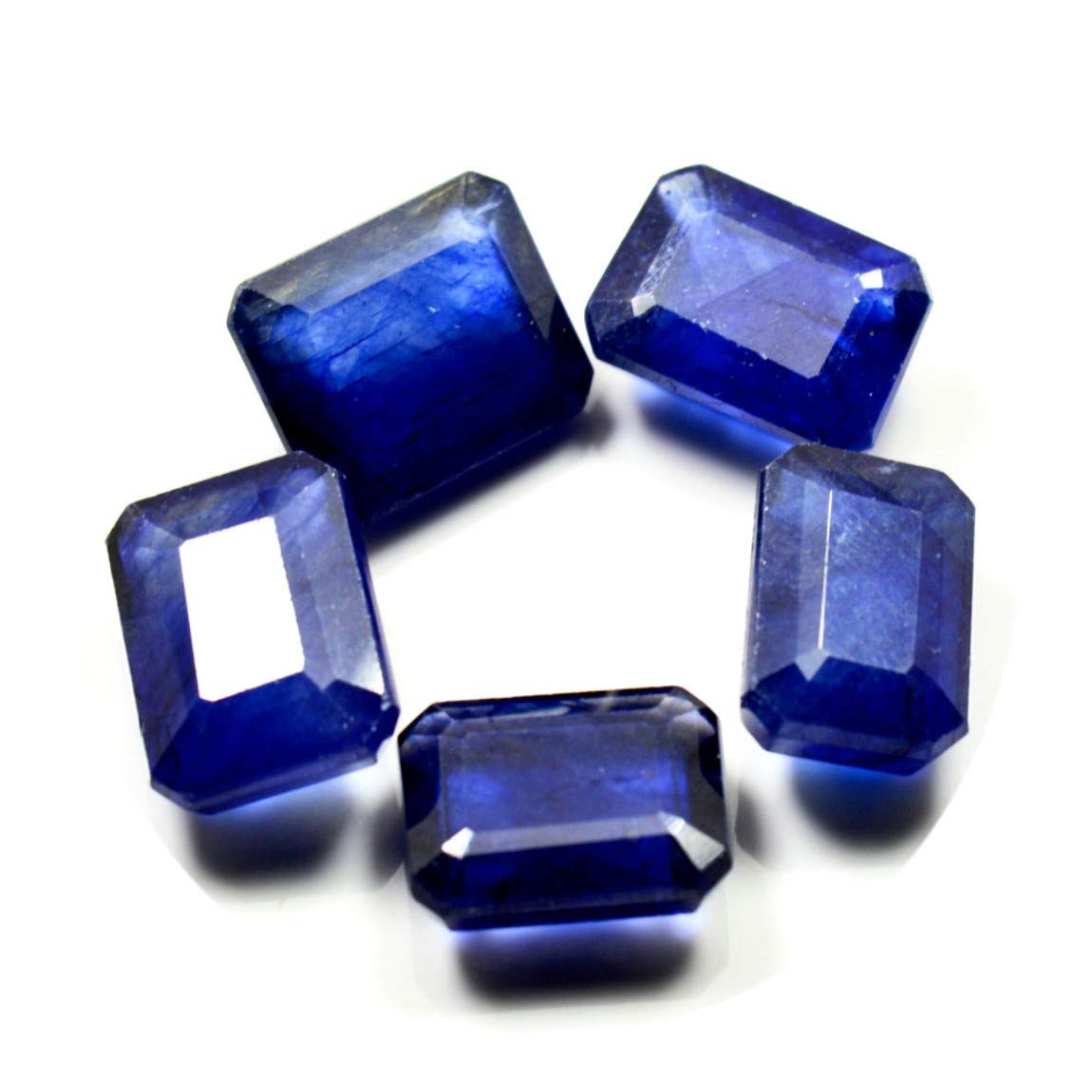 Natural Blue Sapphire at Wholesale Lot (Rs 225/carat) Fine Quality Octagon Shape नीलम Loose Gemstone for Reselling Astrologers Jewellers Crystal Healing Kanya Rashi Virgo Zodiac Sign-image-28
