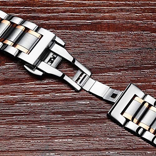 Image of Chronograph Men's Watch (Black Dial Silver Colored Strap)