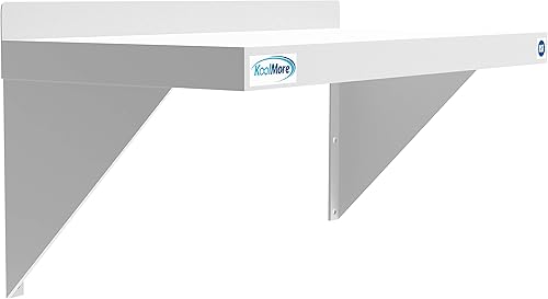 Vista 45 de KoolMore Estante organizador comercial de pared de 36 pulgadas con 3 ganchos de almacenamiento extraíbles para ollas y sartenes, soporte