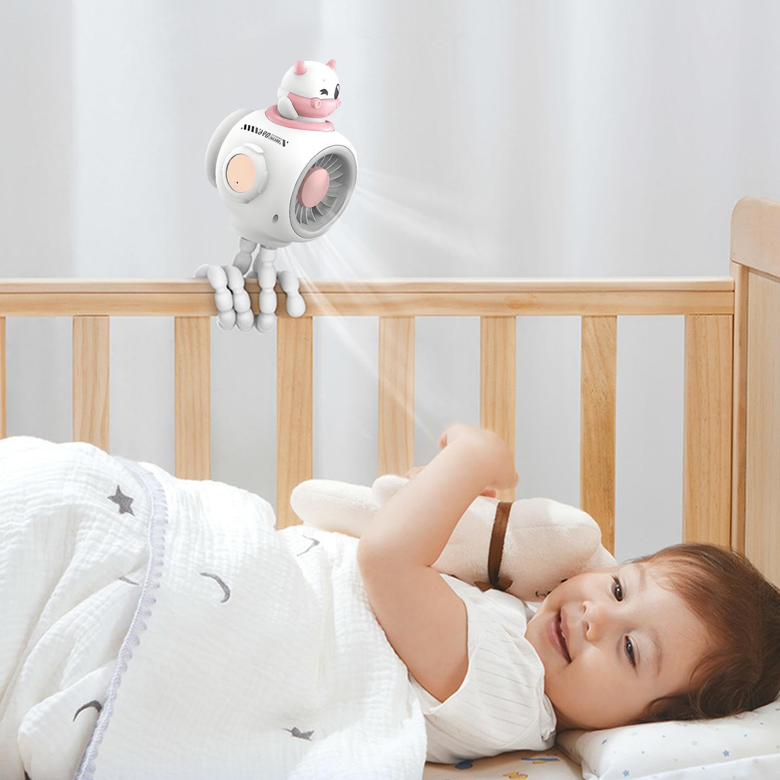 Ventilatore Portatile Per Passeggino Ventilatore Rinfrescante Per | 3 Velocità, Dispositivo Rinfrescante Per Shopping, Campeggio, Viaggi All'aperto E Attività Estive