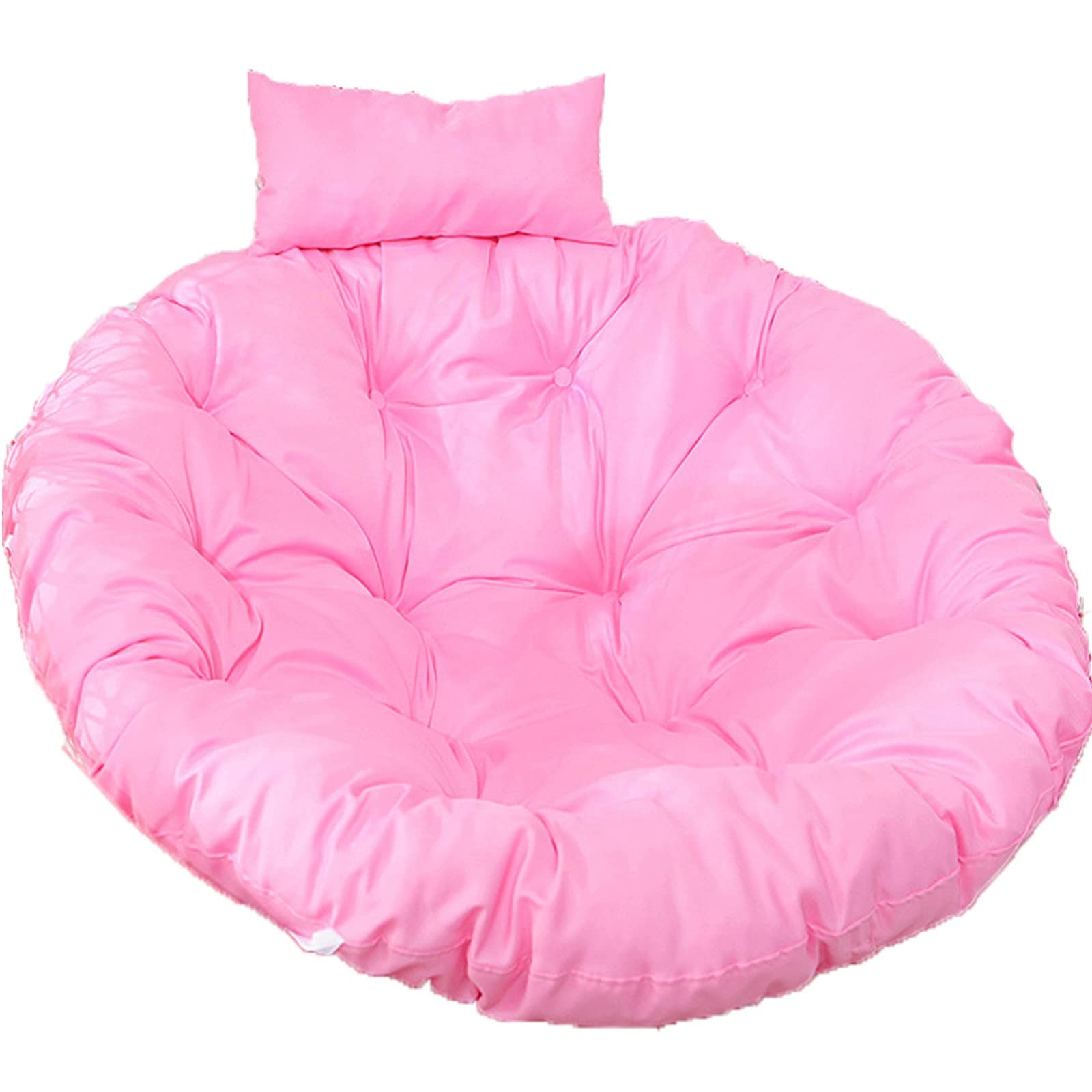 ERTsrhFD Swing Chair Round Thick Large Hanging Hammock Seat Cushion with Adjustable Pillow, Rattan Pads