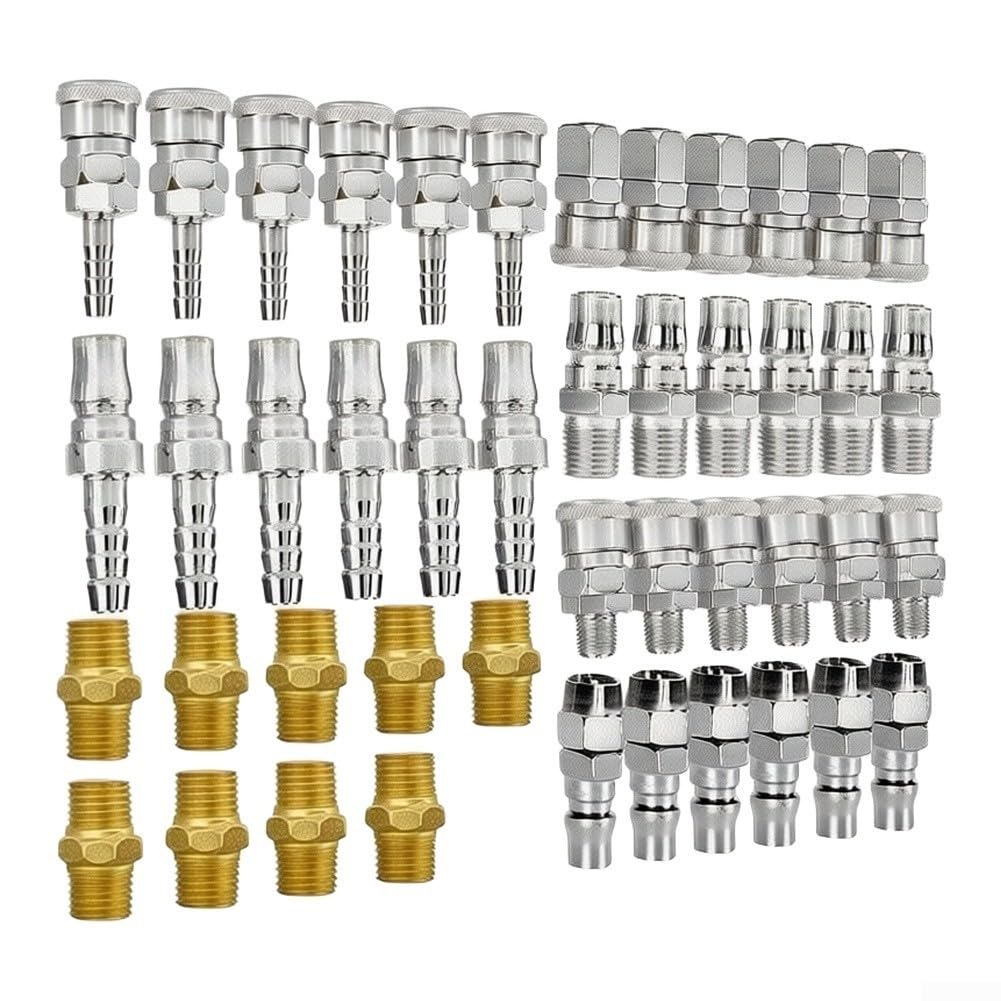 Set 45 Raccordi Rapidi Pneumatici Acciaio Set 45 Raccordi Rapidi