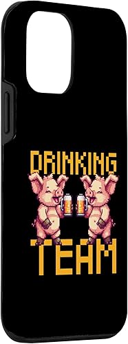 Miniatura 3 de iPhone 12 mini Pig Drinking Team Beer Party Gamer Crew Case