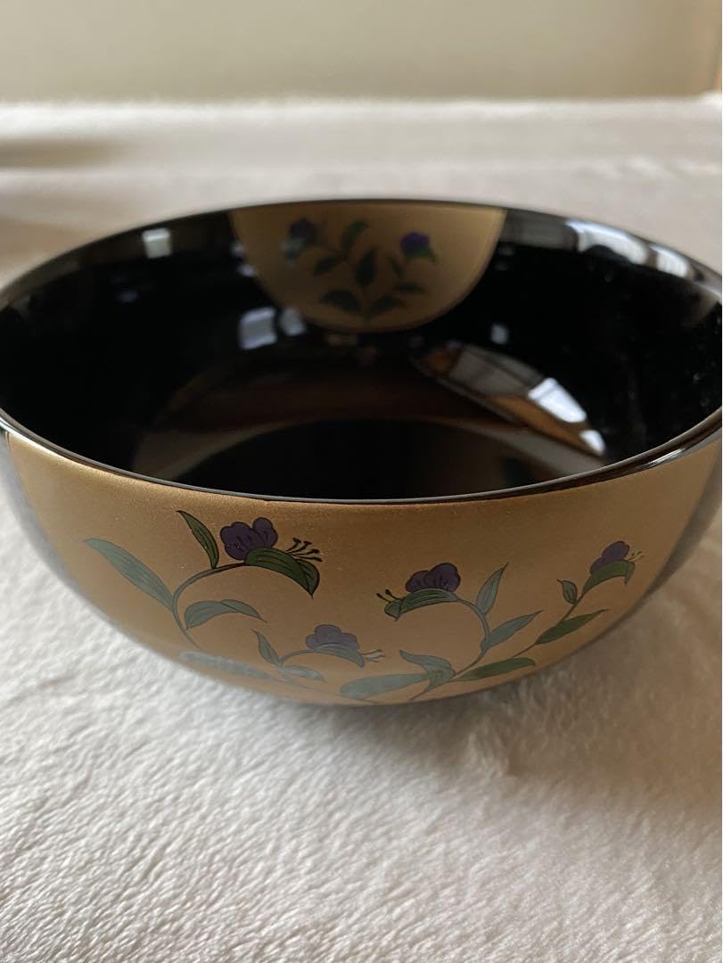 Amazon | 有田焼 慶斎 天目五草花多用碗揃 どんぶり 和食器 黒 花柄 5