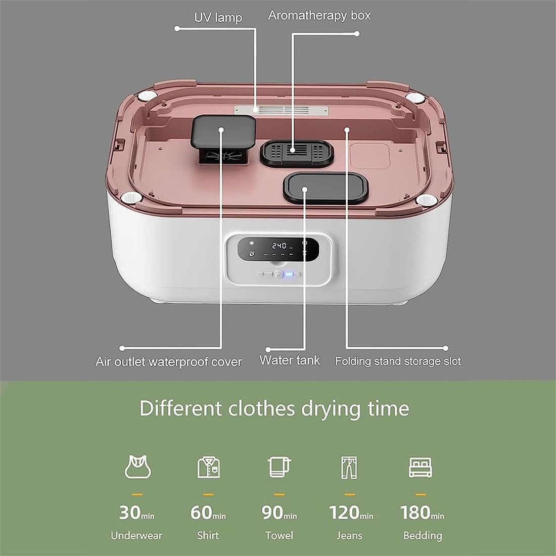 Armario De Vapor 900W, Secadora Ropa/Planchadora Automática Vapor para Eliminación De Arrugas, Sincronización Inteligente, Cuidado Automático De La Ropa