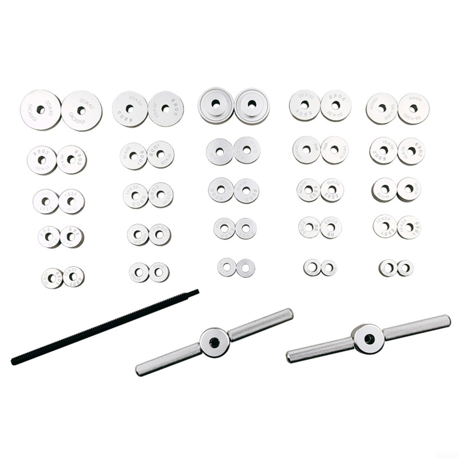Set di cuscinetti in acciaio per ruote di bici da strada, kit di attrezzi per mozzo con misure 6800 6001 608 per riparazione ciclismo