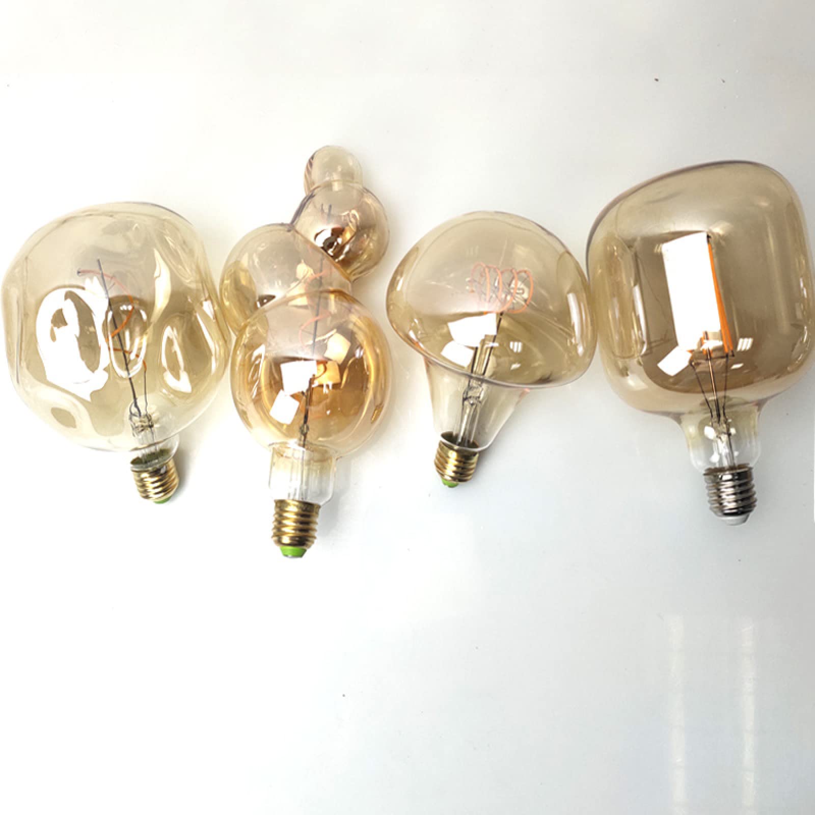 LEEVUS Vintage Edison Lampadina 1 Pz Retro Edison Lampadina E27 220 V 4 W Retro Dorato Spirale Filamento Led Lampada A Risparmio Energetico Led Illuminazione 02