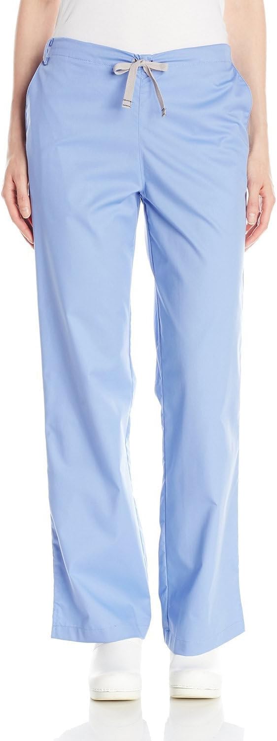 WINK WonderWORK Women's Flare Leg Scrub Pant, Ceil Blue, S TAL