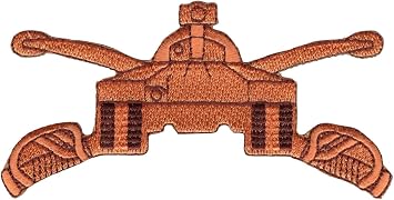 Armored Cavalry Badge Tank and Crossed Sabers Collectible Novelty Patch
