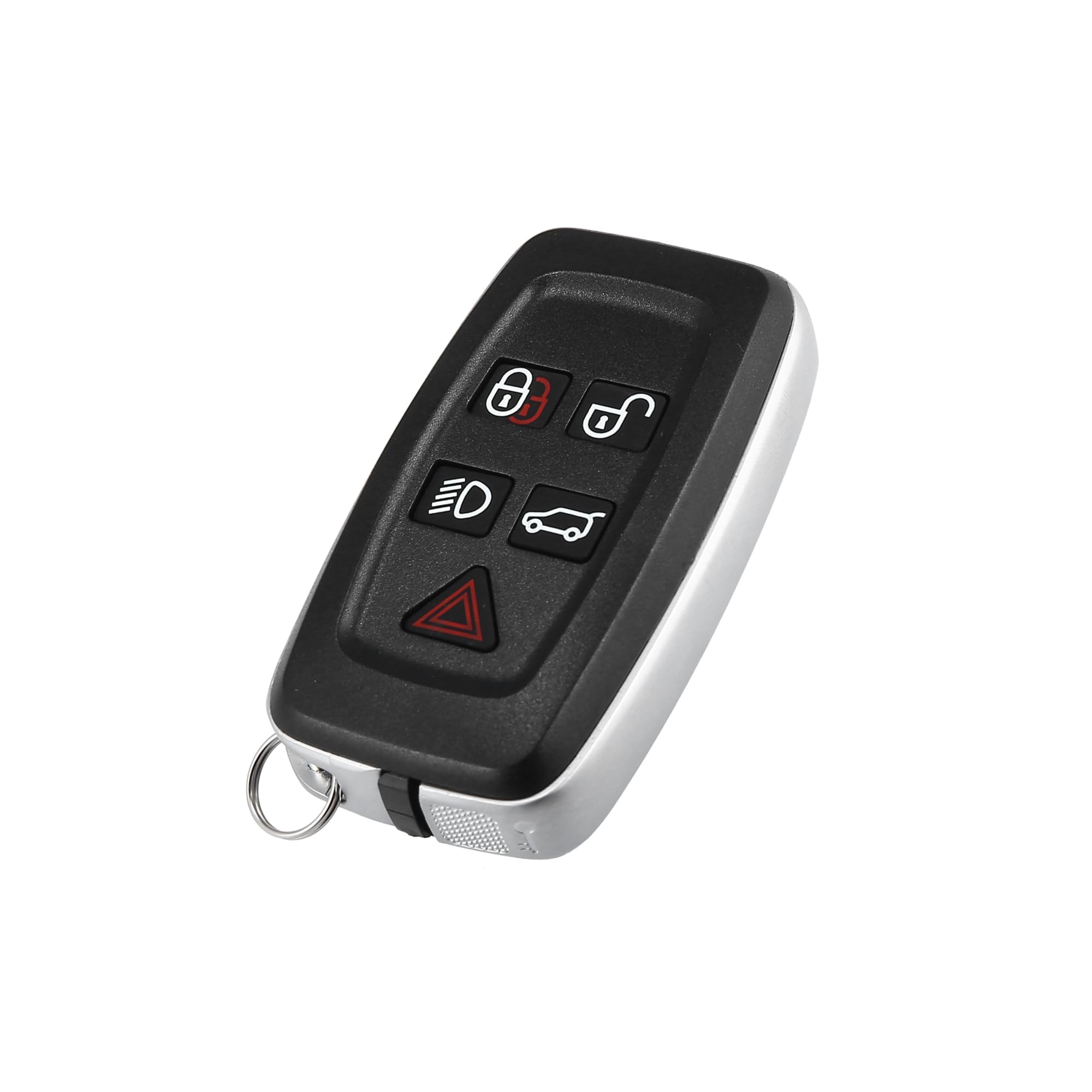 Partuto New Car 5 Button Replacement Key Fob Shell Case Black for Vehicle Replacement, 7x4x2cm / 2.76"x1.57"x0.79"(L*W*H)