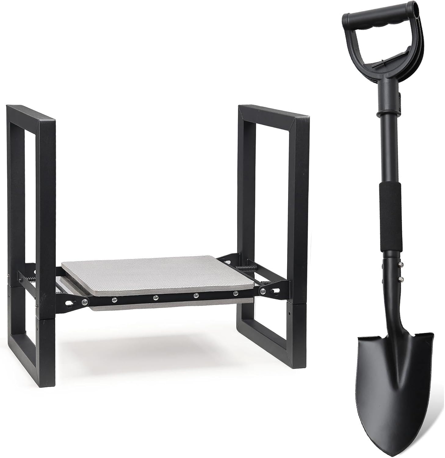 Garden Shovel for Digging, Garden Kneeler and Seat, Garden Tools Gifts for Gardeners Seniors Men Women