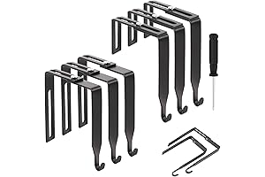 6 Pack Fabric Hook - Adjustable Over The Door Hooks