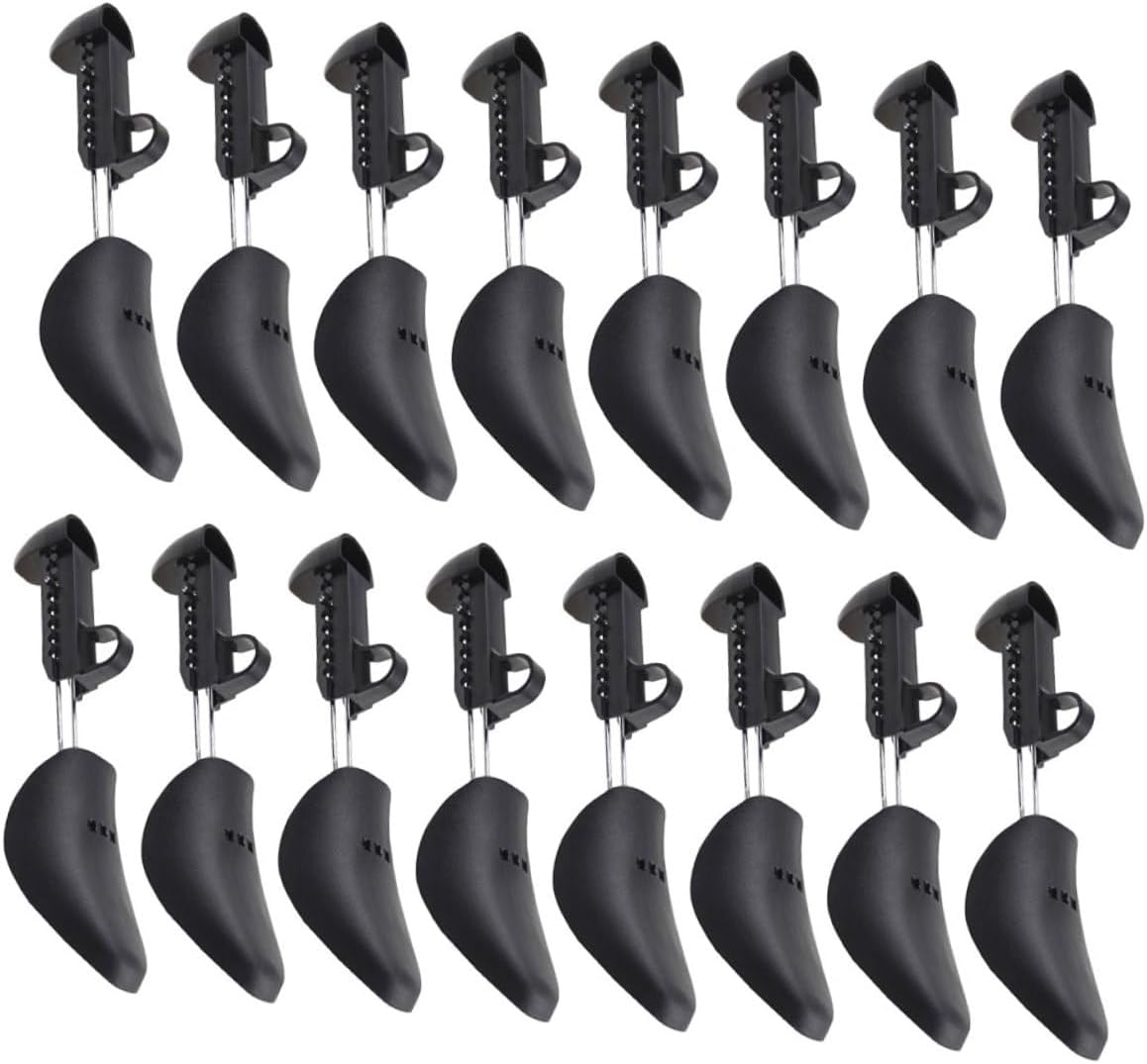DOITOOL 8 Pairs Adjustable Shoe Shapers and Stretchers for Men – Plastic Shoe Trees for Leather and Anti-deformation Support for Sneakers