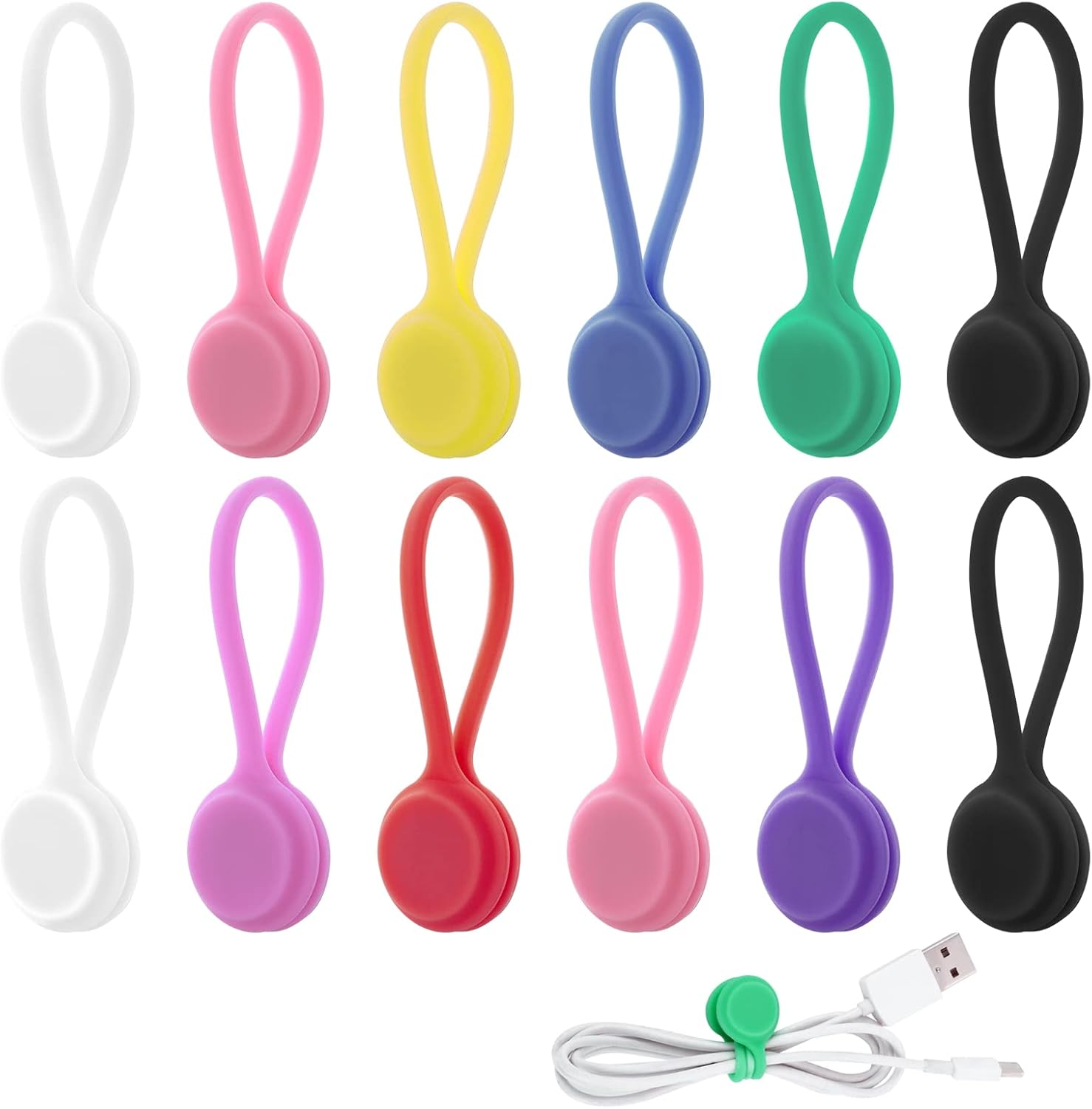 12 Pcs Cable Ties Twist Ties