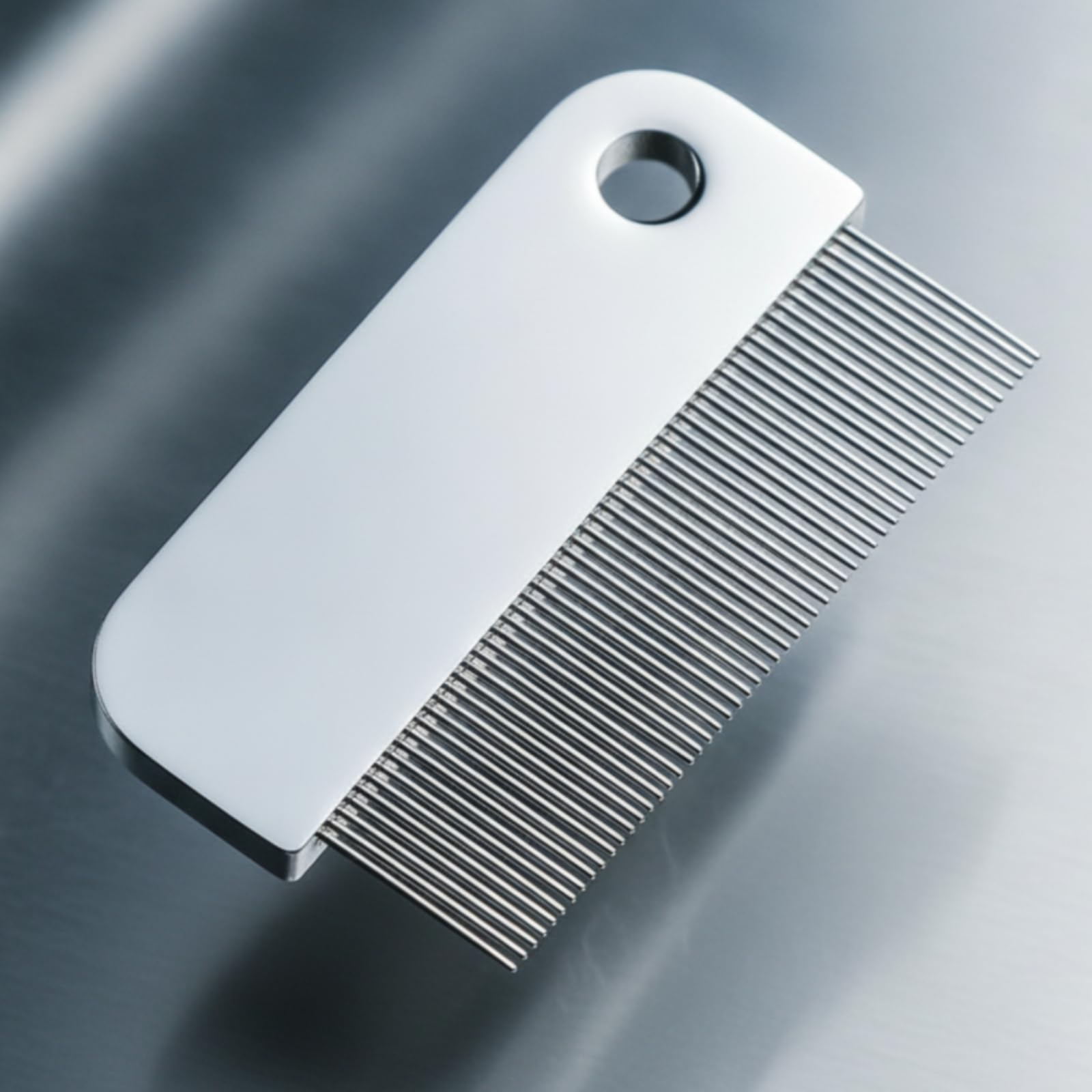 Mini Pettine Viso per Animali Pettine Toelettatura Pettine Dettagli Pettinino Metallo in Alluminio Controllo Preciso Zone Sensibili Occhi Orecchie Adatto per Casa Viaggio Toelettatura Professionale