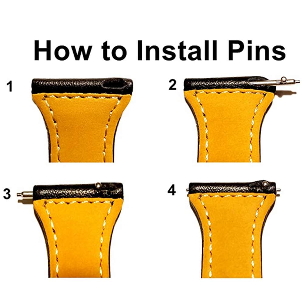 Lot de 6 barrettes de montre à ressort à dégagement rapide de 22 mm pour Amazfit GTR 4/GTR 4 Pro/GTR 3/GTR 3 Pro/GTR 2/GTR 2e, broches de liaison en acier inoxydable pour bracelets de montre Polar