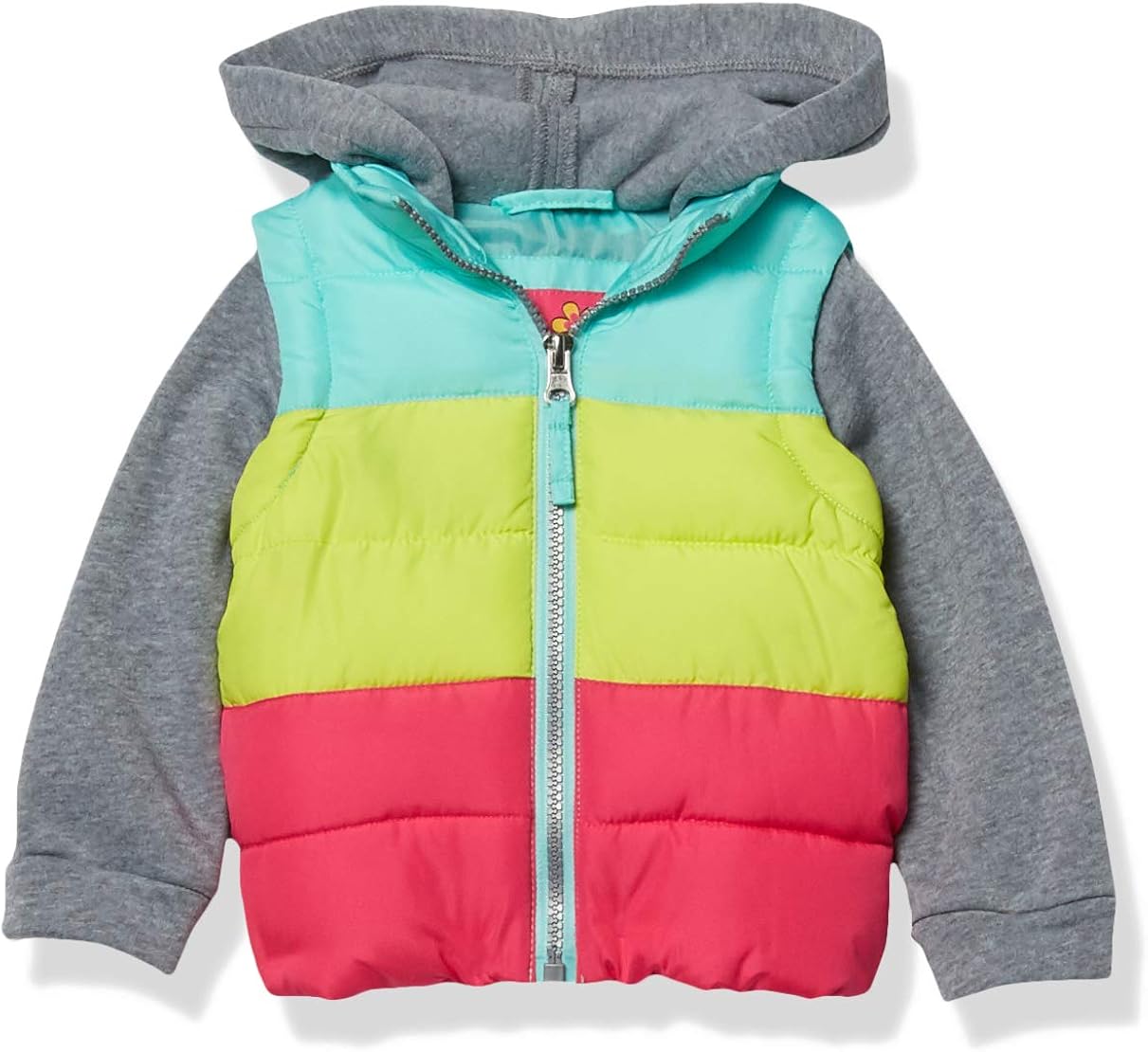 Pink Platinum Baby Girls' Midweight Vest 2fer Jacket: Clothing, Shoes & Jewelry