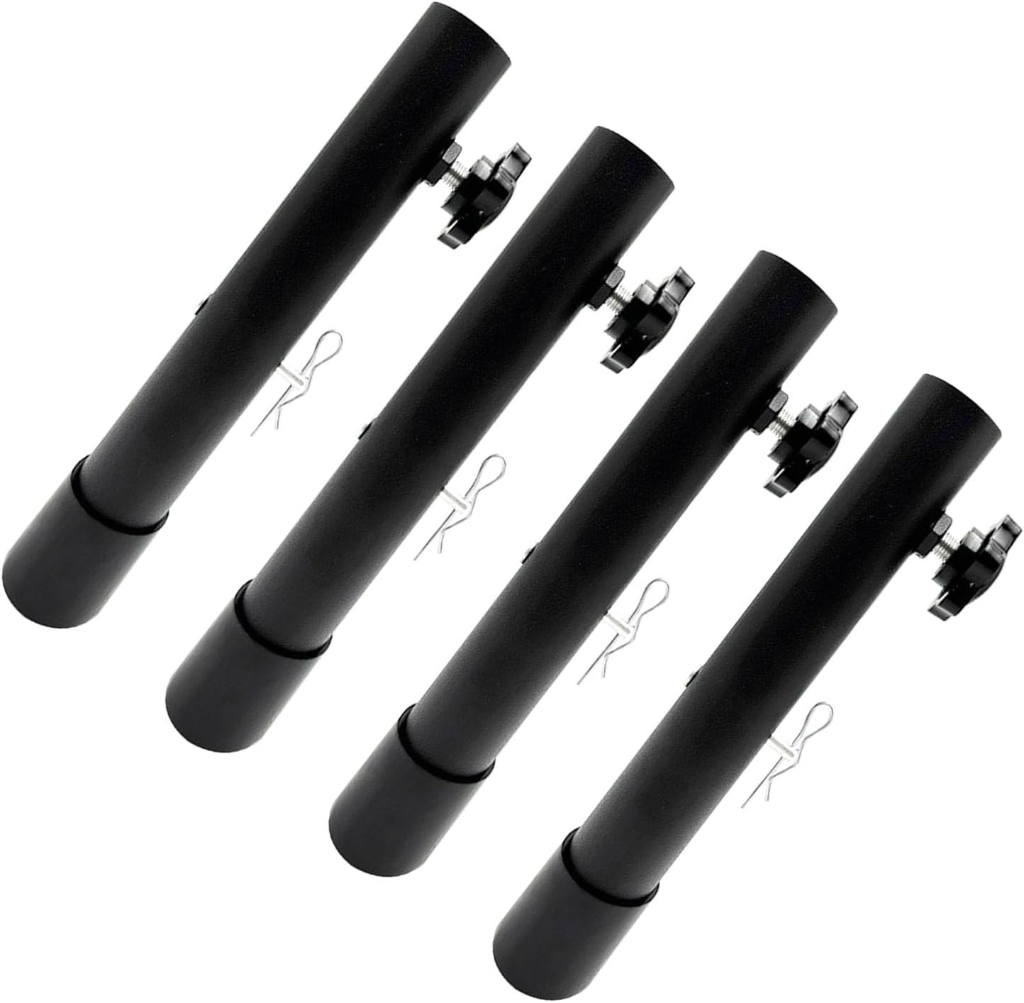 Stainless Steel 4Pcs Folding Table Risers, Counter Height Leg Extensions - Versatile Table Lifters for Increased Height (Type B 7.8in(20cm))