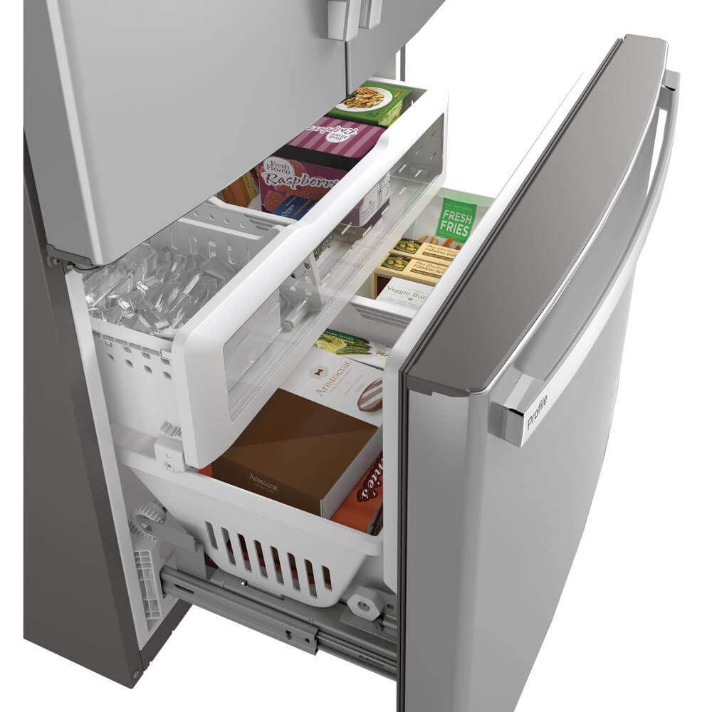 GE Profile 36 Counter Depth French Door Refrigerator With 23.1 Cu. Ft. Capacity Internal Water Dispenser Twinchill Evaporator And Showcase LED Lighting In Fingerprint Resistant on Fridge.com - View 6