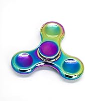 Vista 2 de Fidget Spinner de metal arco iris antiansiedad, alivia el aburrimiento, hiperactividad.