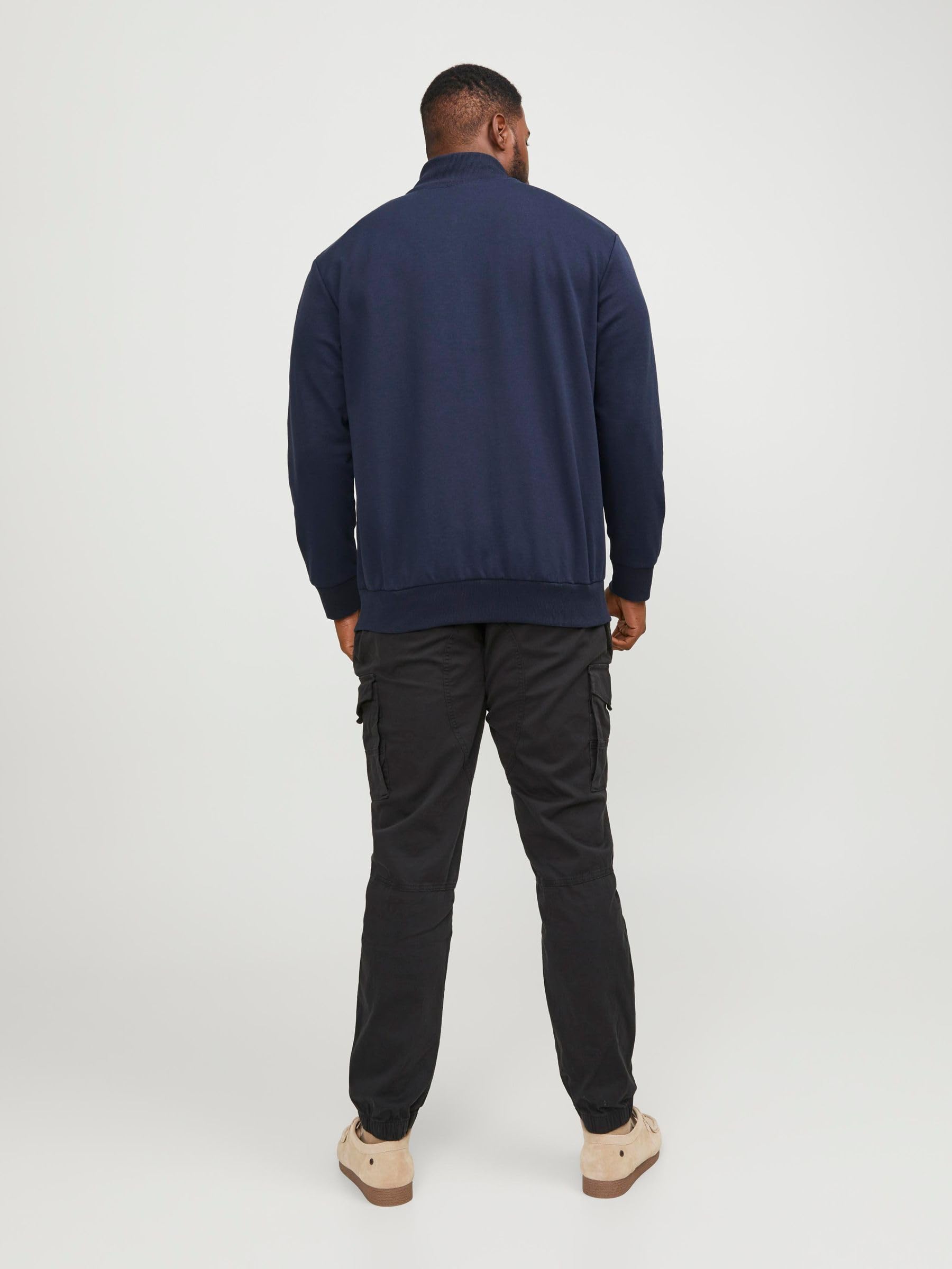 Jack & Jones Paulos Sweat Zip Pls Maglia di Tuta Uomo (Pacco da 1)