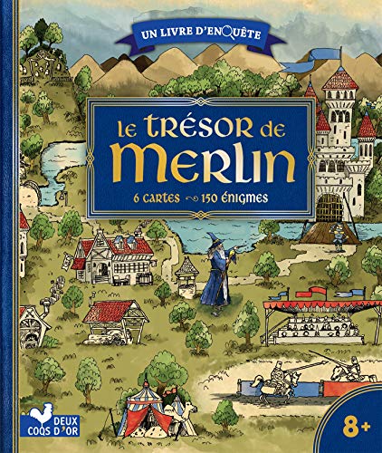 Le trésor de Merlin - livre avec cartes et loupe: Avec 6 cartes, 150 énigmes