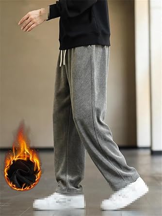 Pantaloni Da Jogging Invernali Donna In Pile Foderato Sherpa | Vita Regolabile, Tasc Laterali