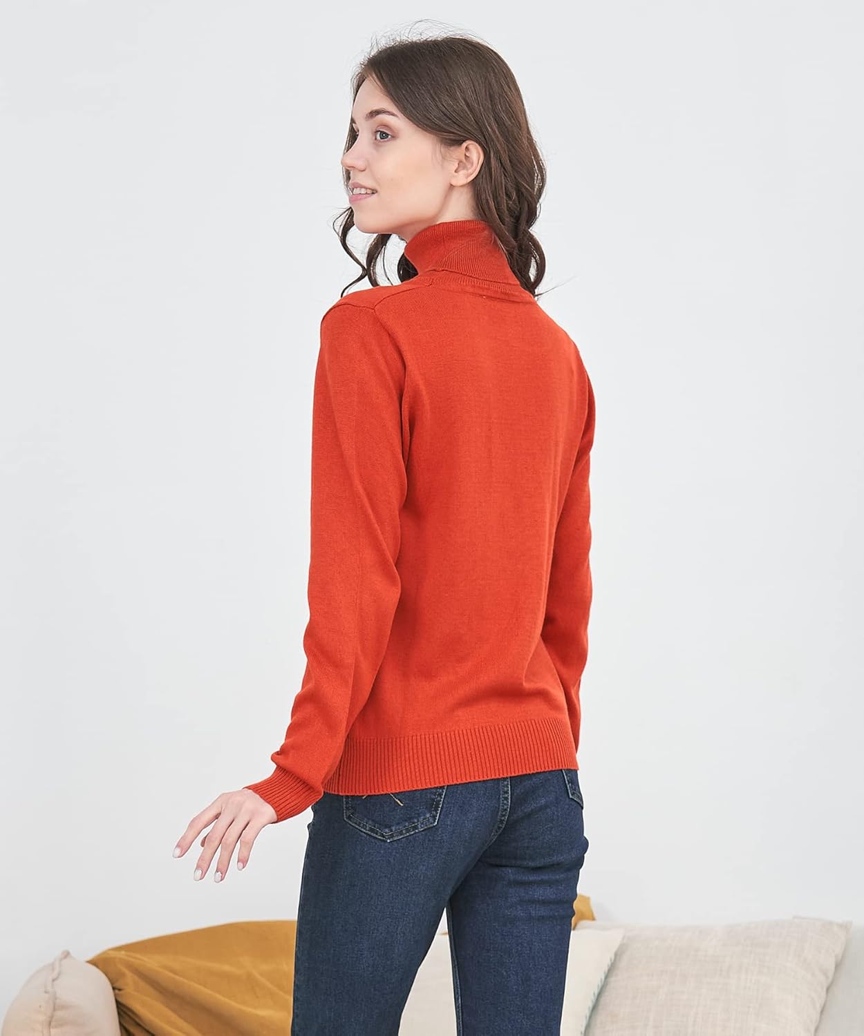 Womens' Turtleneck Knit Sweater - Image 4