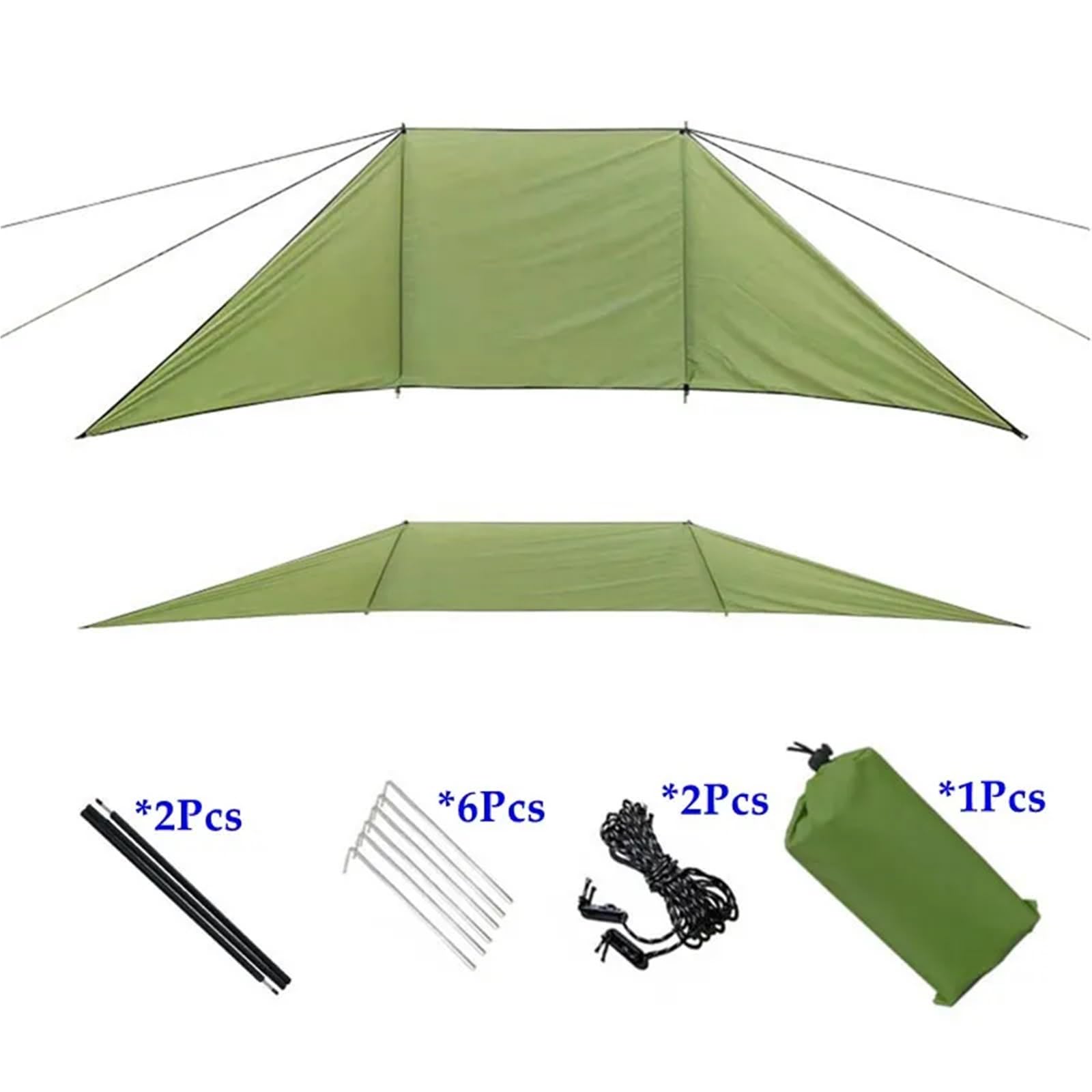 Paravento da Spiaggia Parabrezza da Campeggio Pieghevole Portatile in Tessuto Oxford 210D for Esterni, Schermo for la Privacy, Spiaggia e Giardino(Style B450x140cm)