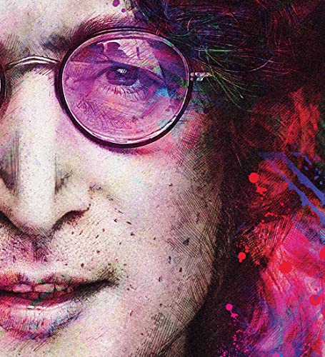 John Lennon Beatles Grande affiche murale 55 x 75 cm - Les Beatles, Paul McCartney, John Lennon, RIngo Starr, George Harrison John Lennon Beatles Grande affiche murale 55 x 75 cm – Image 3