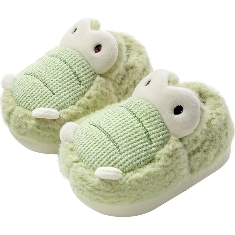 EnJoCho UnisexKids House Shoes Girls Boys Home Slippers Warm Dinosaur House Slippers for Toddler and Infant Lined Shoes