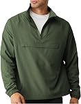 Opomelo Men's Casual Quarter Zip Pullover Golf Windbreakers with Pocket | Hiking,Baseball,Running,Water Resistant,Anti-wrinkle,Lightweight Jackets,Athletic Sweatshirt For Outdoors & Travel