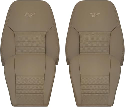 Miniatura 6 de Auto Seat Replacement, Compatible con fundas de asiento de cuero perforado auténtico convertible de 1999, 2000, 2001, 2002, 2003, 2004, Ford Mustang