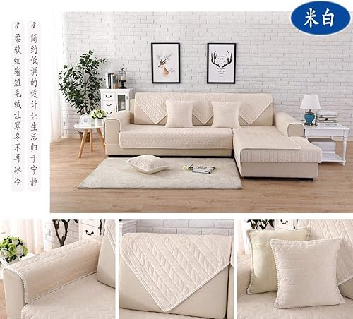 Miniatura 3 de Funda de sofá de tela, funda de sofá modular para mascotas y perros, protector de muebles de sala de estar, acolchado transpirable, funda de sofá de