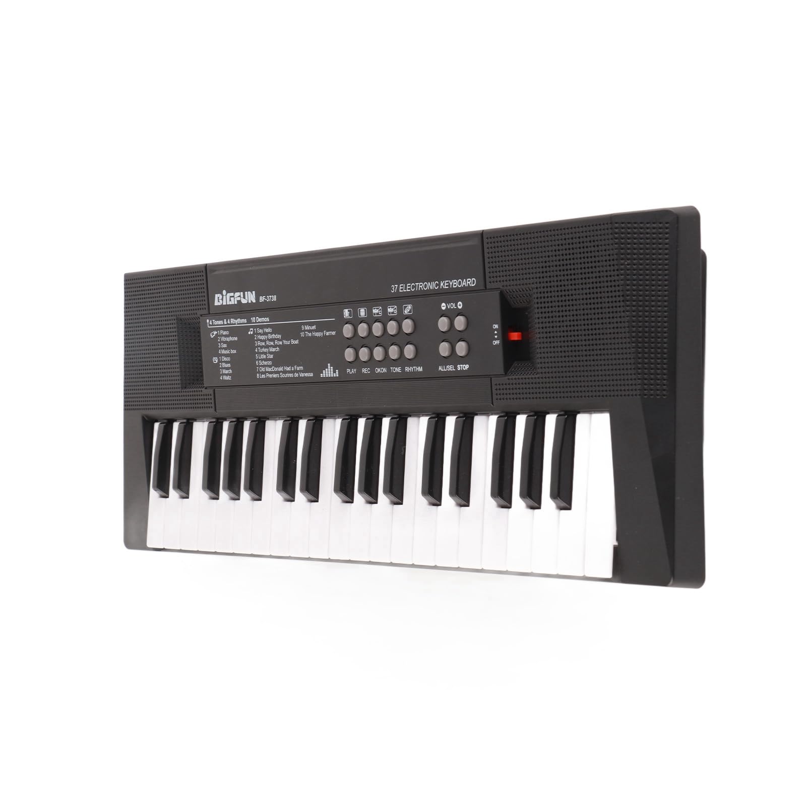 Piano Electrico, Teclado eléctrico Teclado musical electrónico portátil de 37 teclas con función de grabación de micrófono para niños que aprenden