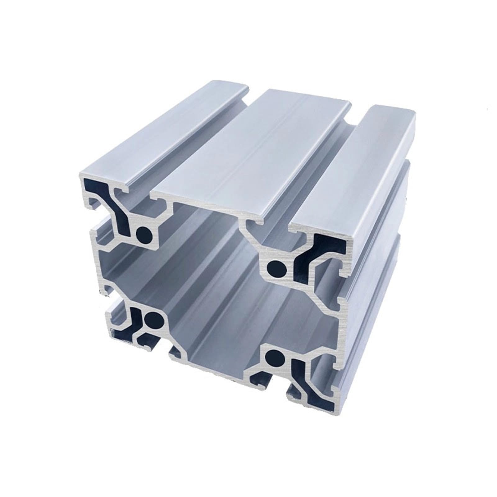 Perfil de aluminio de 1 metro (80 x 100 mm), según la norma europea 80100, for bastidores de equipos de alta resistencia for líneas de montaje. Marco