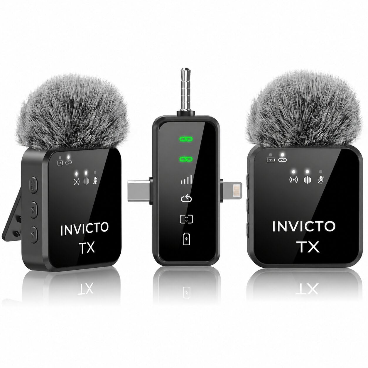 INVICTO F11 Wireless Dual Lapel Mic - Image 1