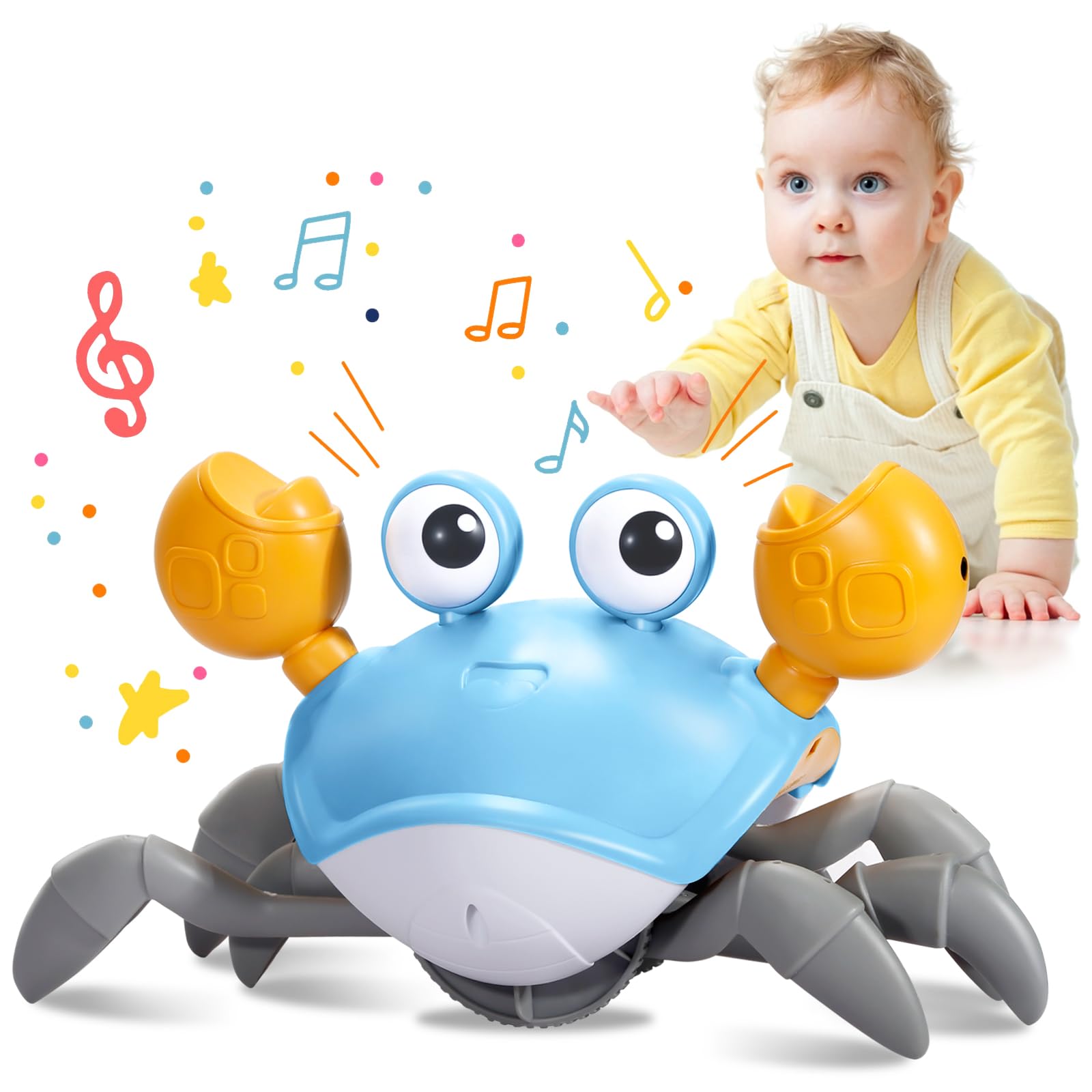 Amazon.com: Plnmlls Crawling Crab Baby Toy - Tummy Time Toys-with