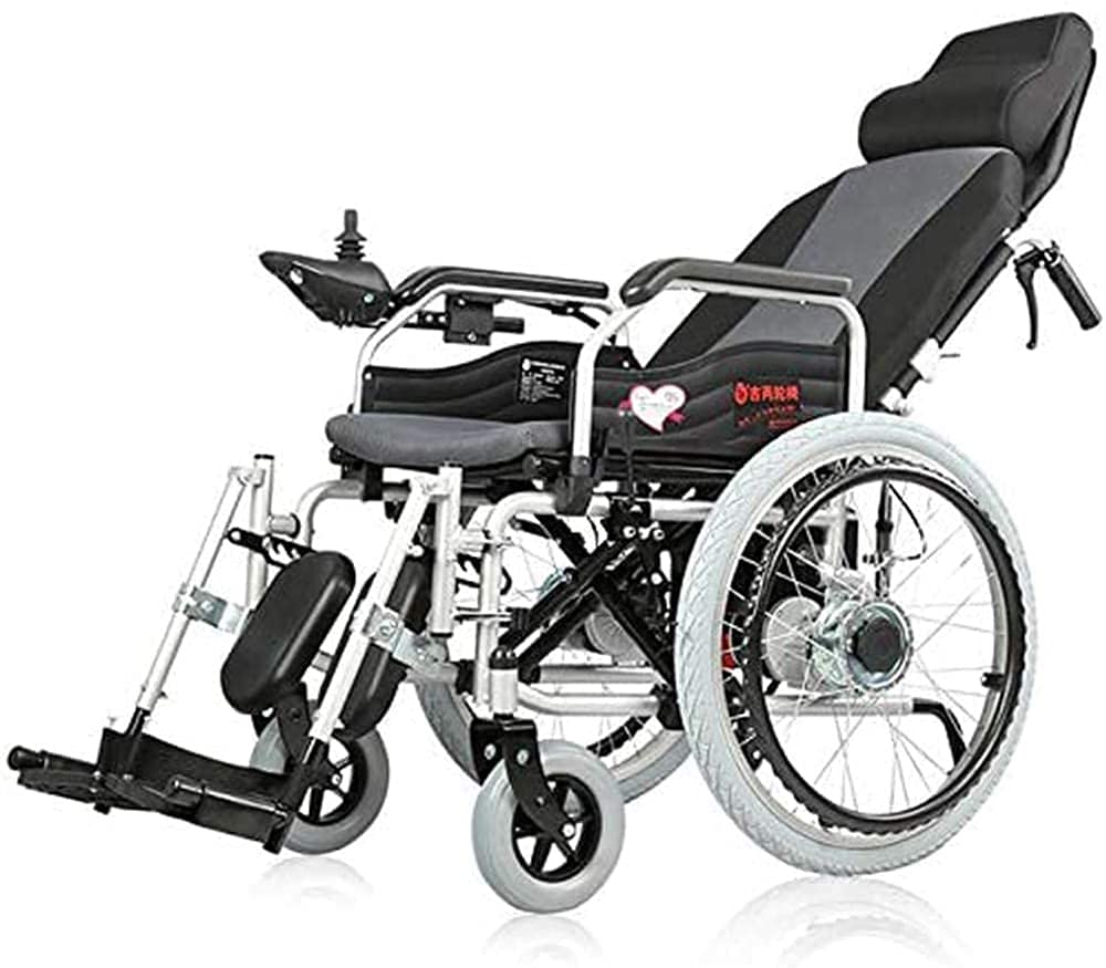 Wózek inwalidzki,Recning Electric Starszy Skuter Składany Heavy Duty Moc Lub Ręczne Składane Oparcie i Podłokietnik