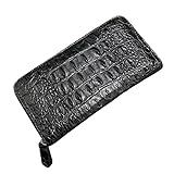 1 : Taille du portefeuille en cuir de crocodile : 19 x 10 x 2,5 cm