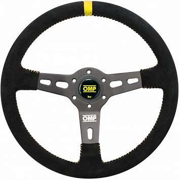 OMP Rs Steering Wheel Black/Yellow D. 350