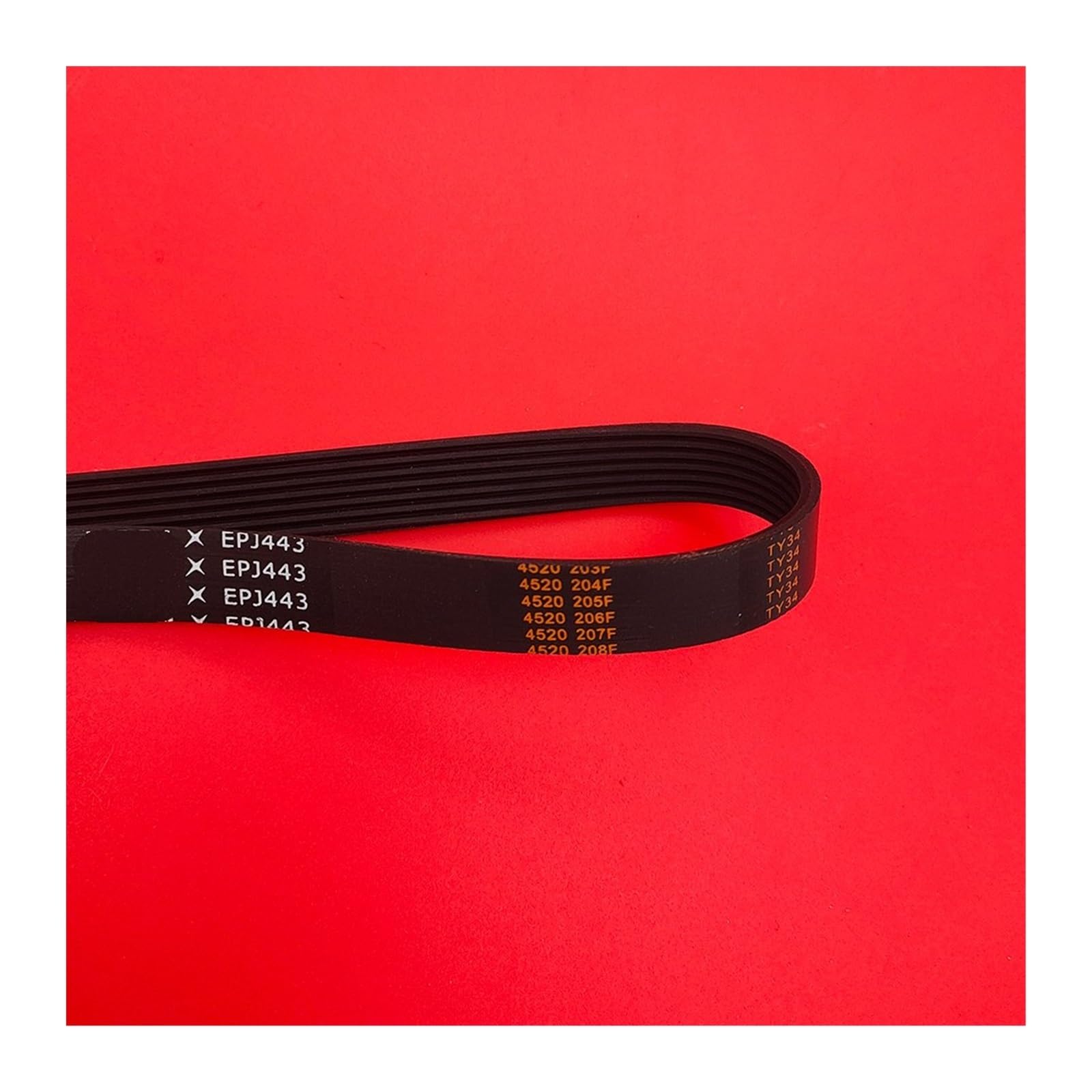 Cinghia Trapezoidale 1 PZ PER VEGA Cinghia Trasmissione Cinghia Tapis Roulant EPJ443 6/7 Nervature Cintura Multi Scanalatura Gomma Cuneo Motor Bike Fitness Cinghia Trasmissione (Colore : 6Ribsx1