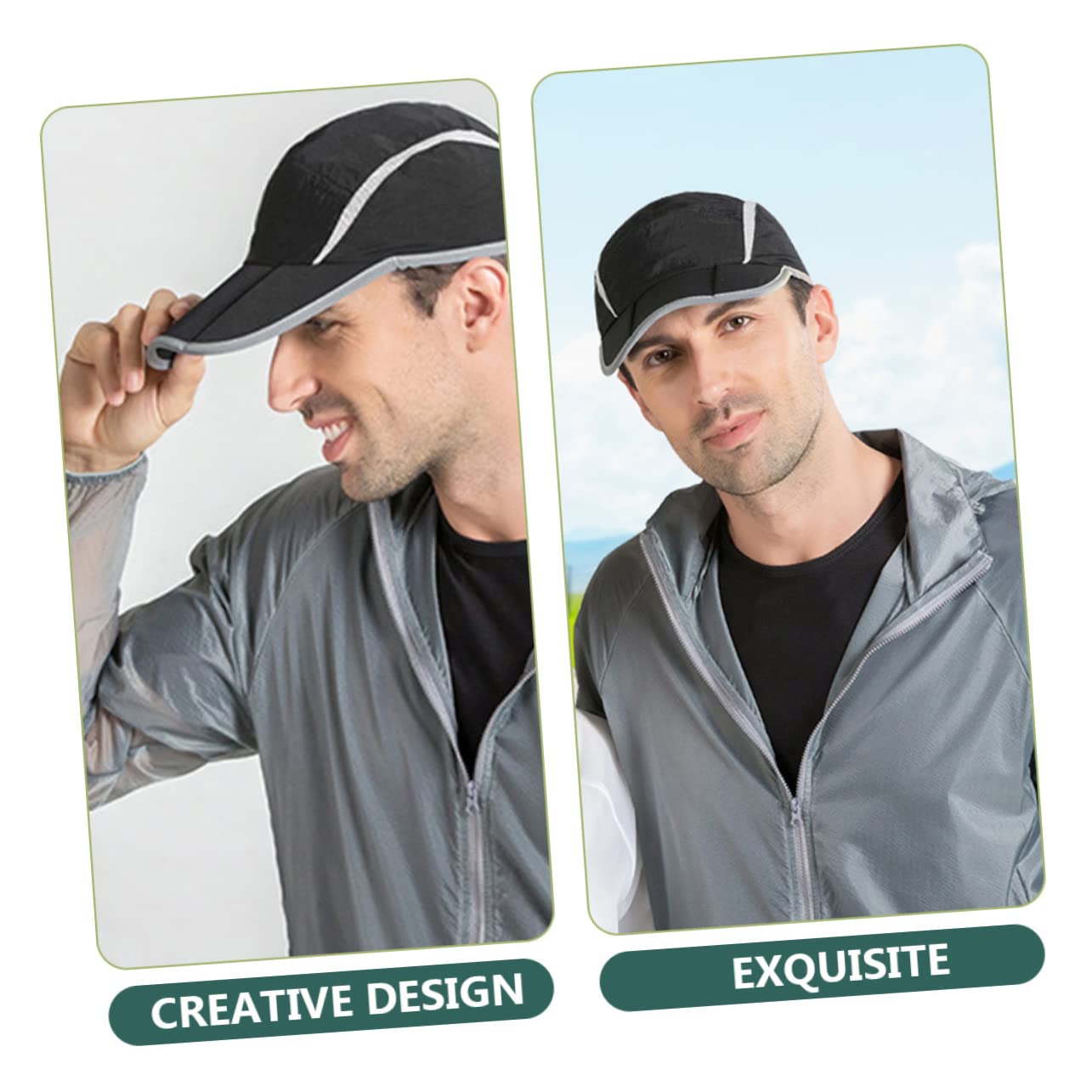 VANZACK Casquette de Baseball Respirante et Réglable pour Chapeau Multifonctionnel UV pour Sport Course et Activités de Plein Air Design