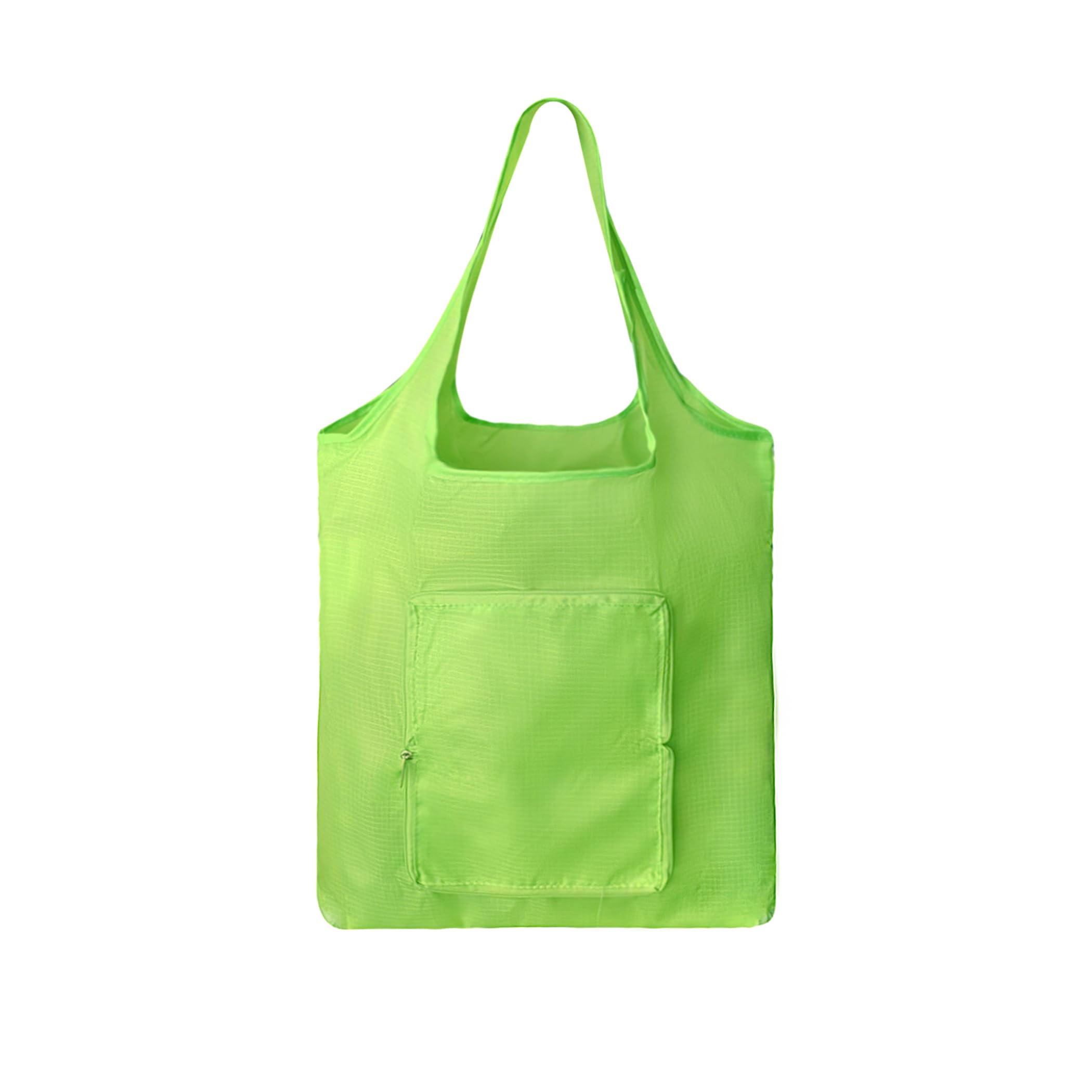 ACBSUSU 5 pack Portable Ripstop nylon shopping tote bags, large capacity home storage bag grocery bag kitchen bags G-B-2 (Green (1Pcs))