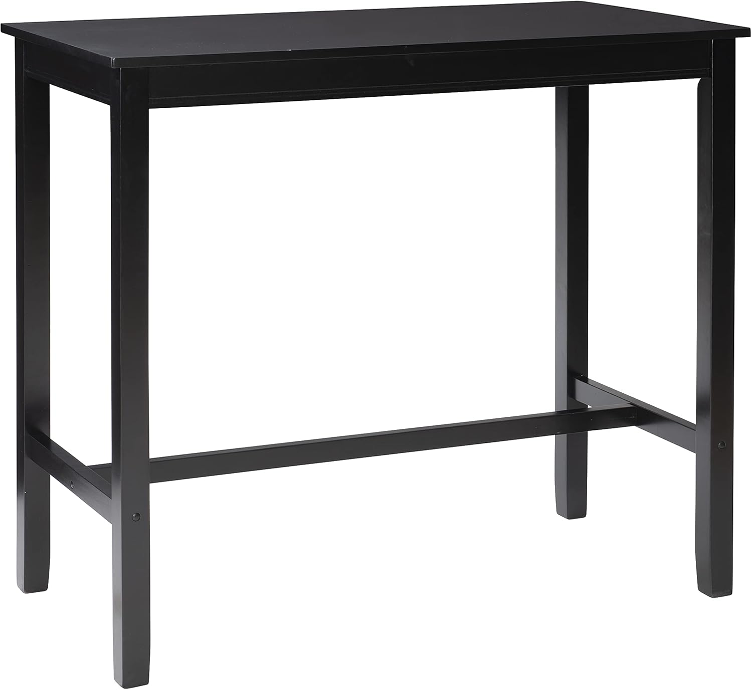 Linon 42 inch Bar Height Pub Claridge Table, Black